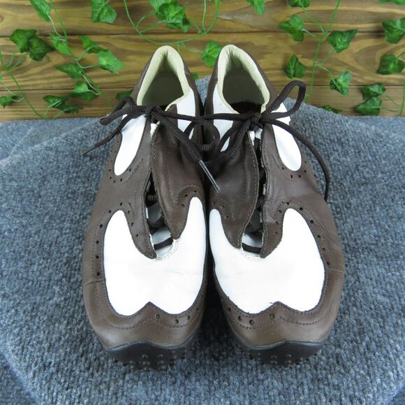 PUMA Men's Golf‎ Wingtip Cleat Sneaker Brown Leather Size 9M Gently Used 2025 - Picture 2 of 6